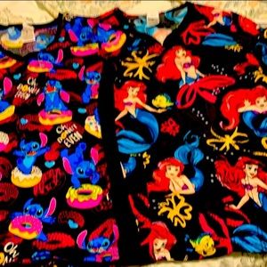 Disney Ariel Scrub top